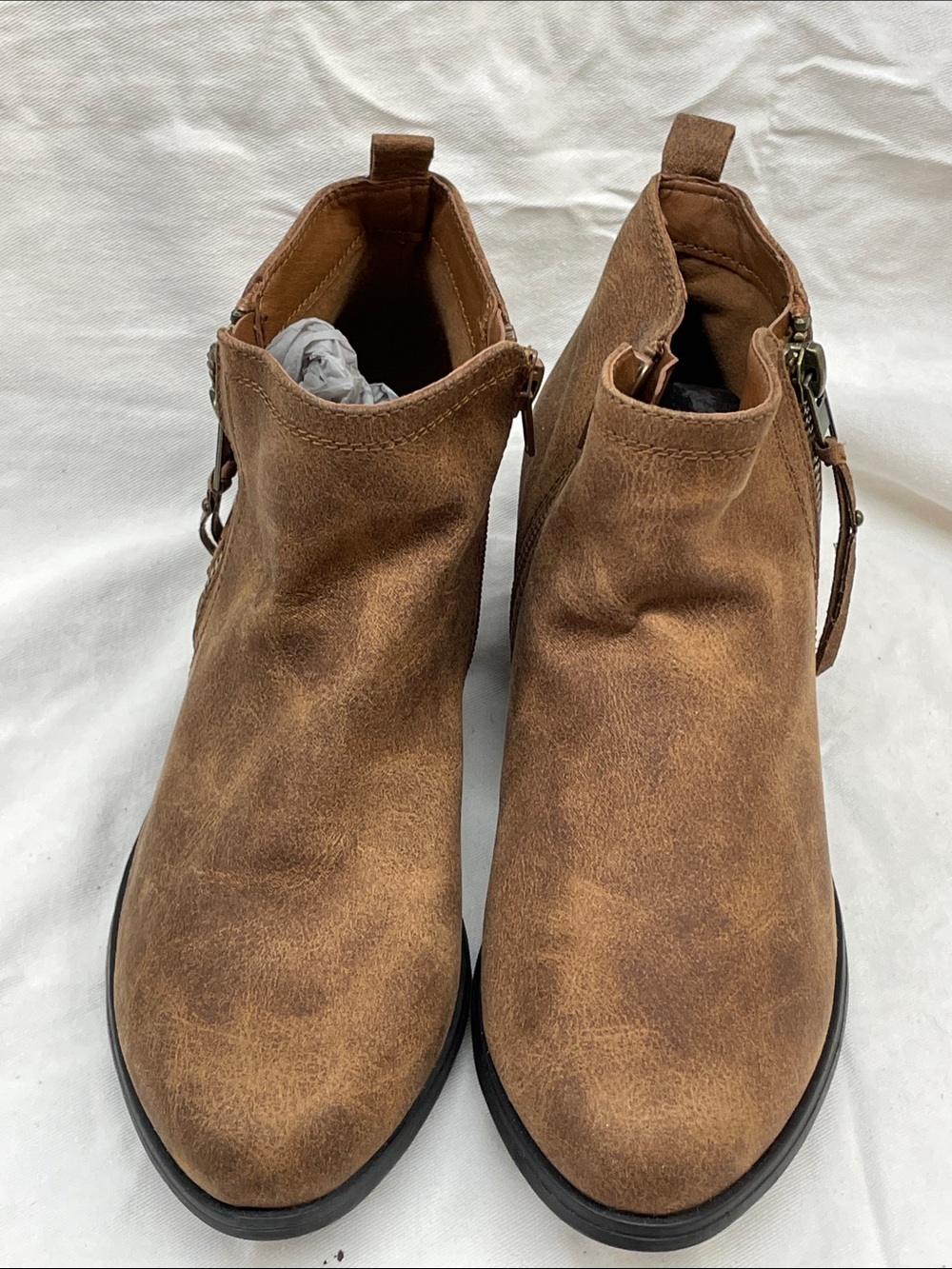 Sugar Casual Brown Ankle Boots - Classic Everyday Style girl sz 3